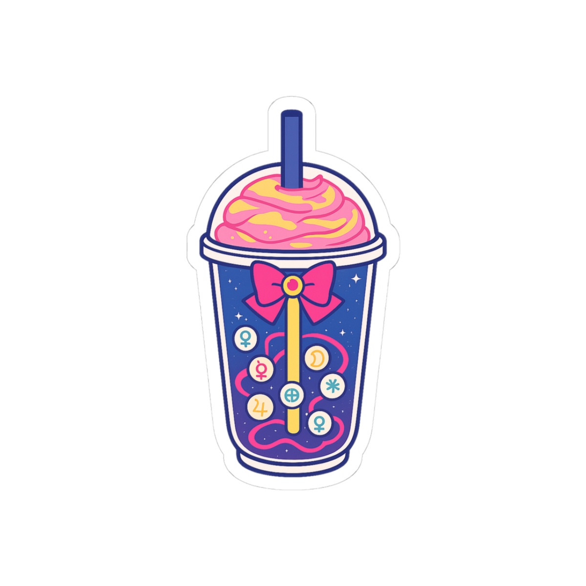 Sailor Moon Boba Sticker | Cute Chibi Vinyl Decal
