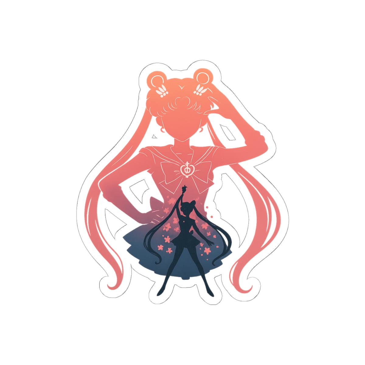 Princess Usagi Tsukino Sticker | Cute Anime Vinyl Decal - alternate angle 1, merchandise