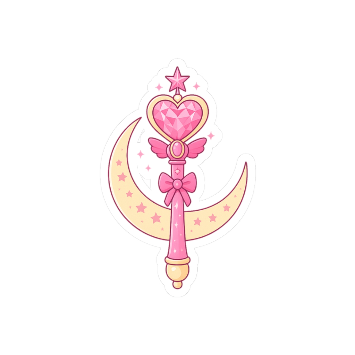 Sailor Mini Moon Wand Sticker | Kawaii Anime Vinyl Decal - alternate angle 3, merchandise
