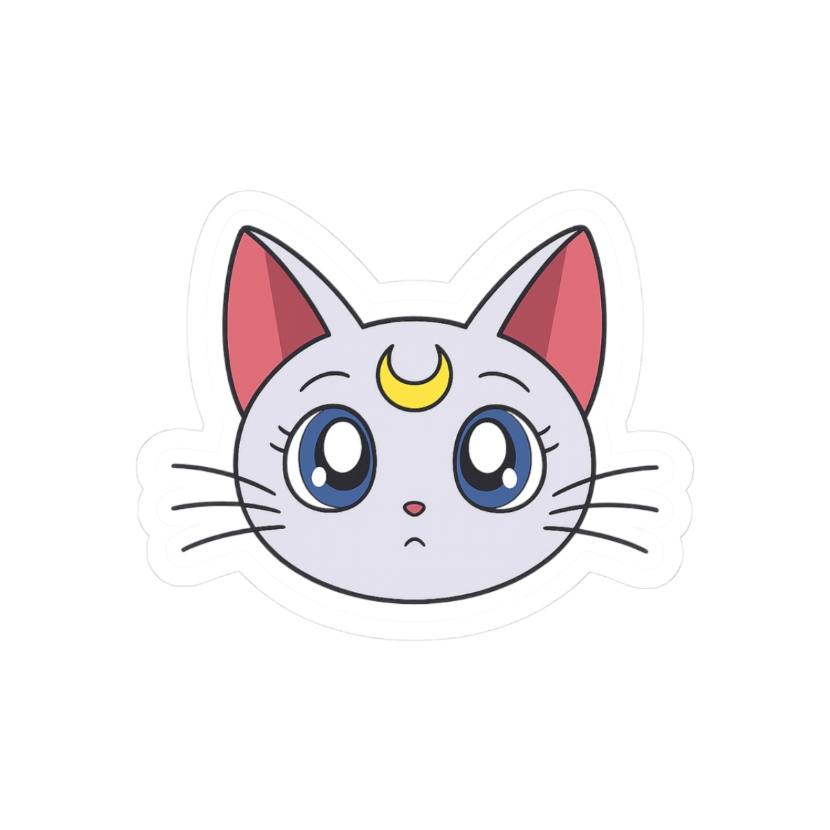 Sailor Moon Artemis Cute Cat Sticker | Adorable Vinyl Decal - Official Stickers merchandise