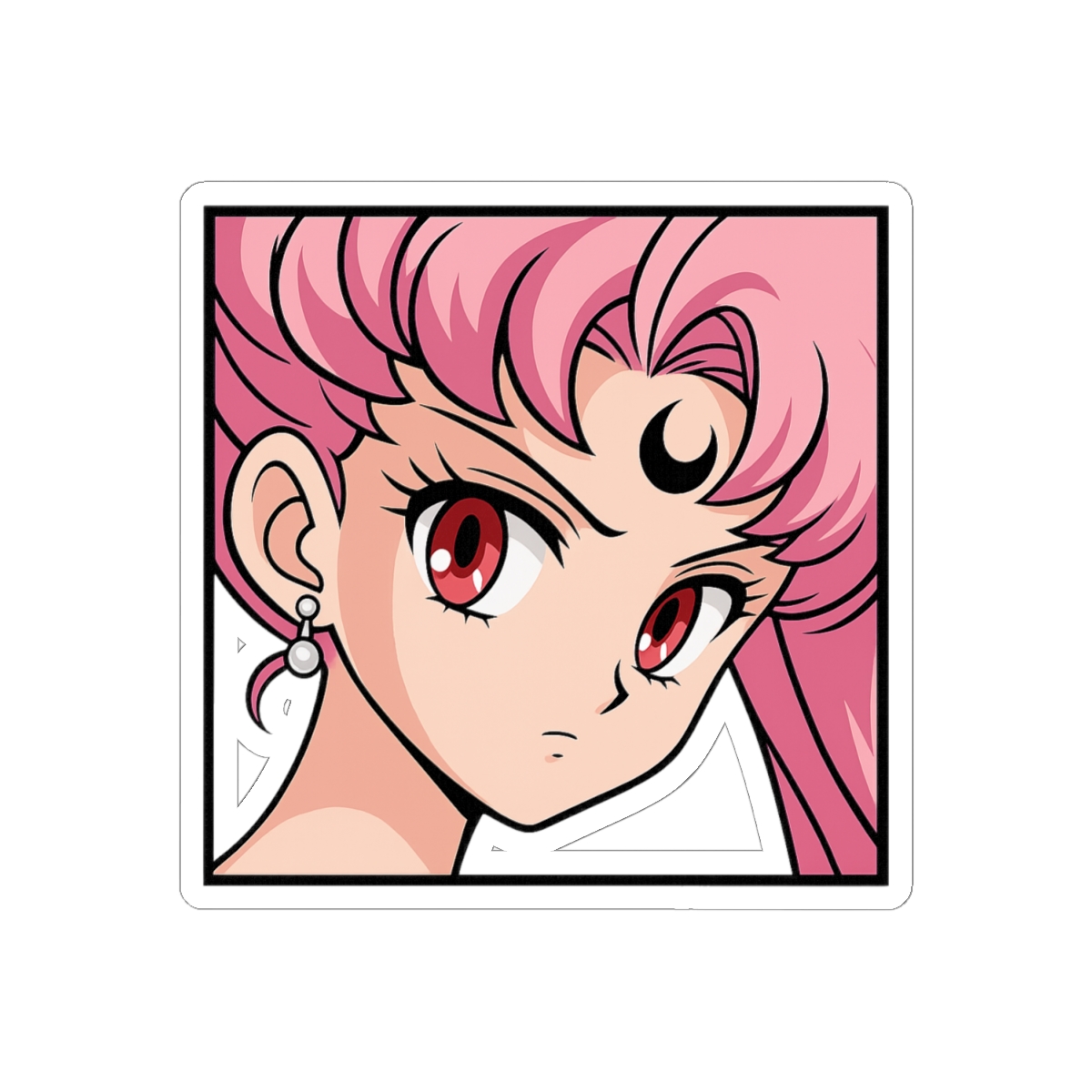 Chibi Black Lady Sailor Moon Cute Vinyl Sticker - alternate angle 1, merchandise