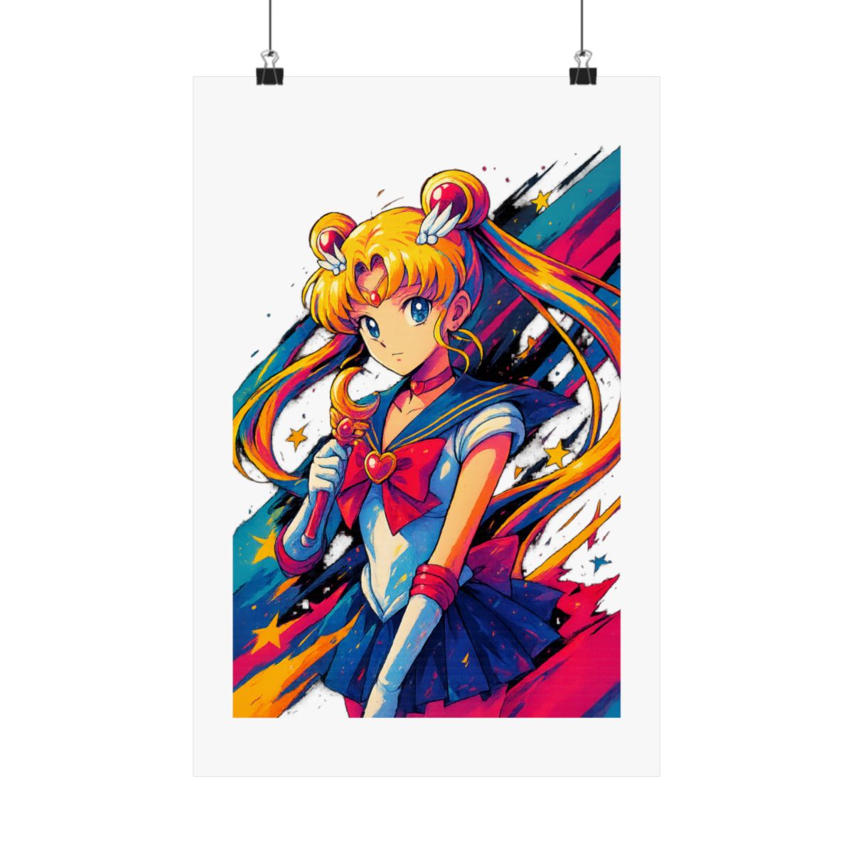 Moonlight Power Sailor Moon Poster | Anime Wall Art Print - alternate angle 5, merchandise