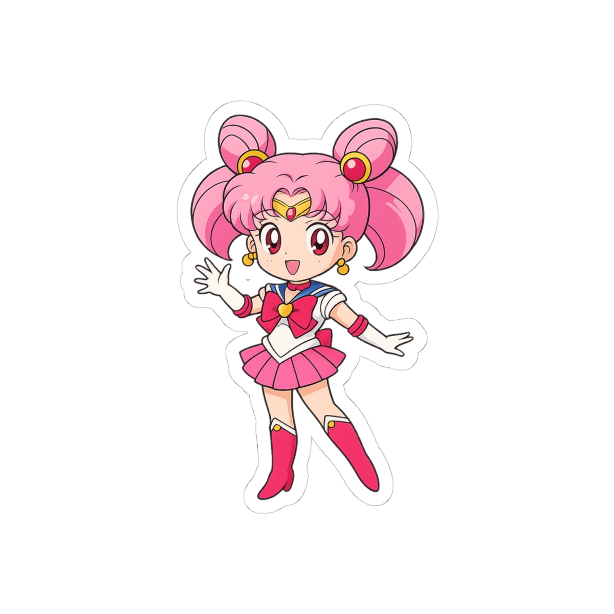 Sailor Chibi Moon Sticker | Cute Chibi Vinyl Decal - alternate angle 1, merchandise