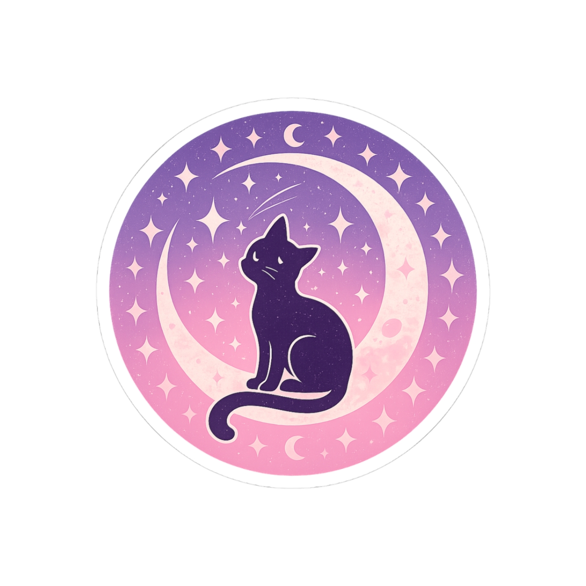 Sailor Moon Luna Cat Sticker | Kawaii Anime Vinyl Decal - Official Stickers merchandise