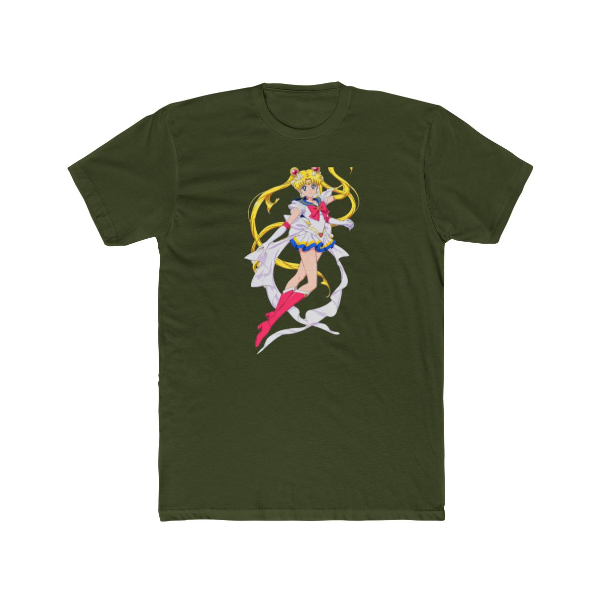 Sailor Moon Illustration T Shirt | Anime Magical Girl Top - alternate angle 4, merchandise