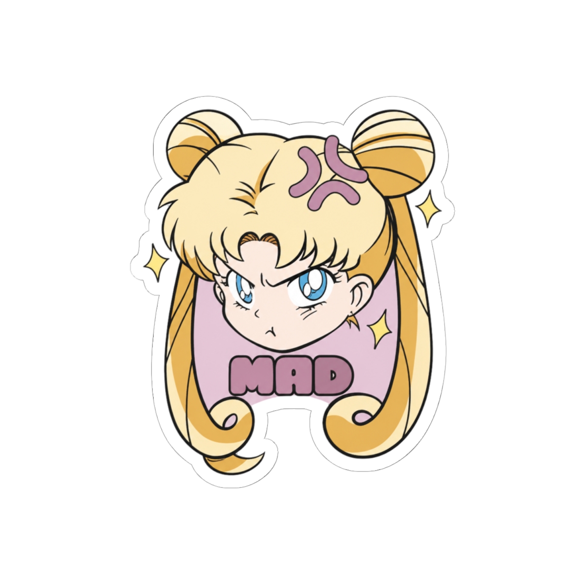 Sailor Mad | Anime | Glossy Vinyl Sticker - alternate angle 1, merchandise