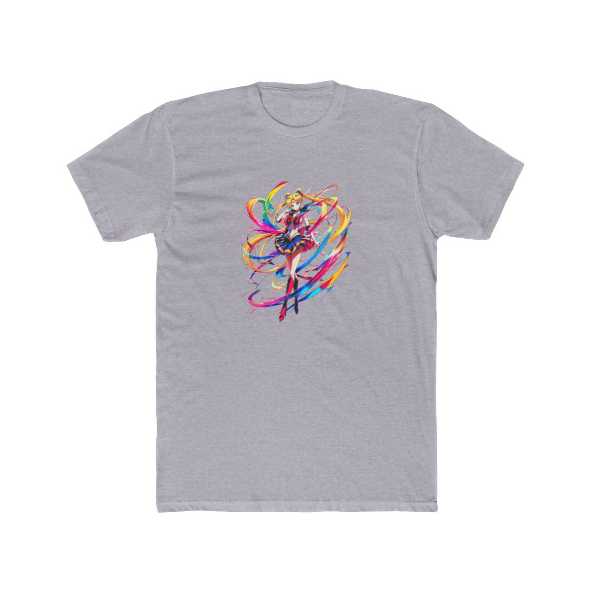 Sailor Moon Rainbow Art T Shirt - alternate angle 5, merchandise